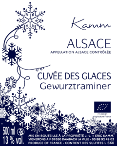 Vin de Glace Alsace - Gewurztraminer Cuvée des Glaces - Vins Kamm